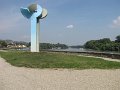 Szobor a szentendrei dunaparton